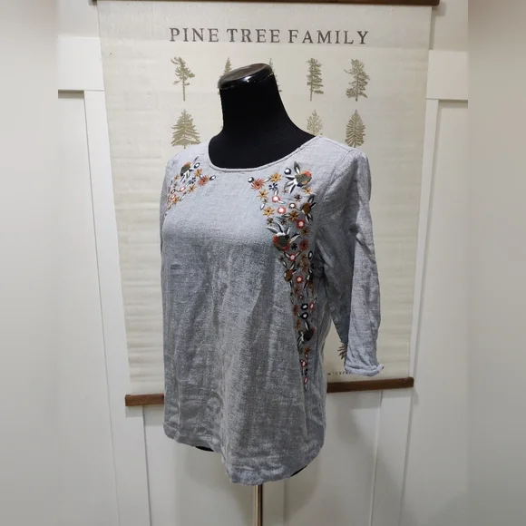 Promod Embroidered Top - Medium - Picture 3 of 8